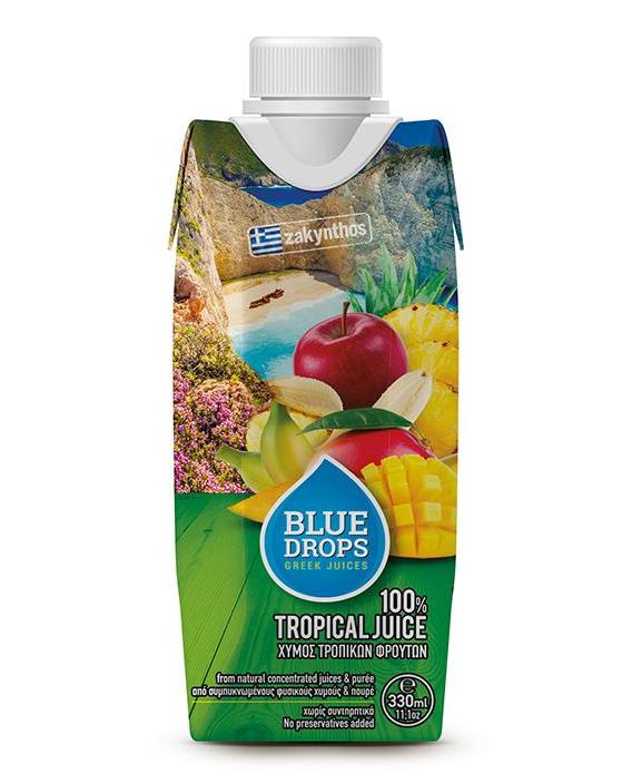 藍(lán)依洛BlueDrops熱帶水果汁(330ml)