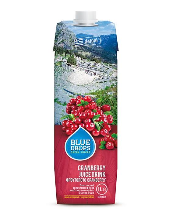藍(lán)依洛BlueDrops蔓越莓果汁飲料(1L)